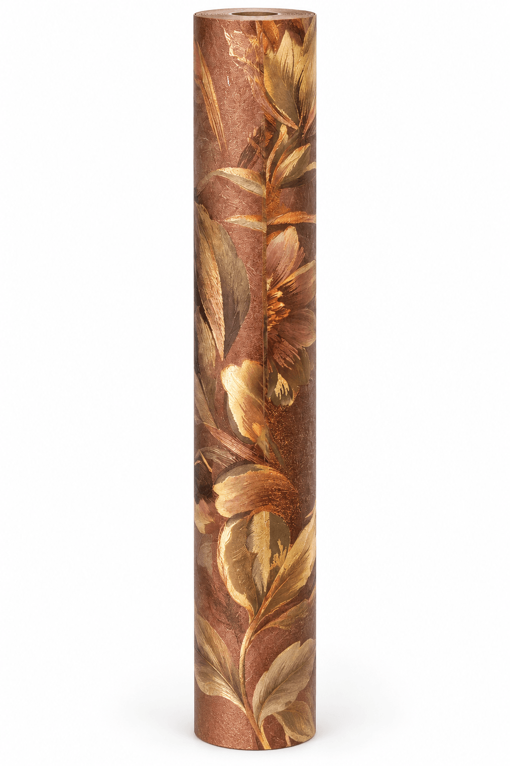 Bronze Floral Wallpaper