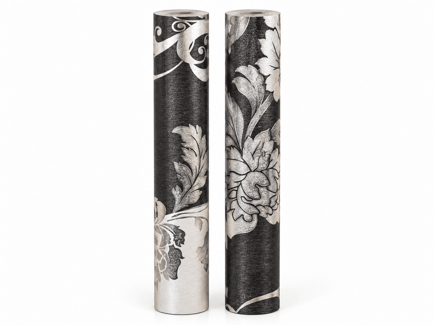 Monochrome Damask Wallpaper Set